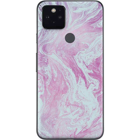 Blue and Purple Marble Google Pixel 5 Skin